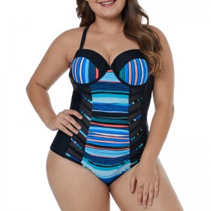 غرز الشريط تظهر ملابس سباحة رقيقة