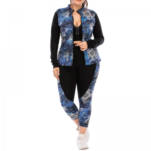 مجموعة اليوغا جيب طباعة السوستة