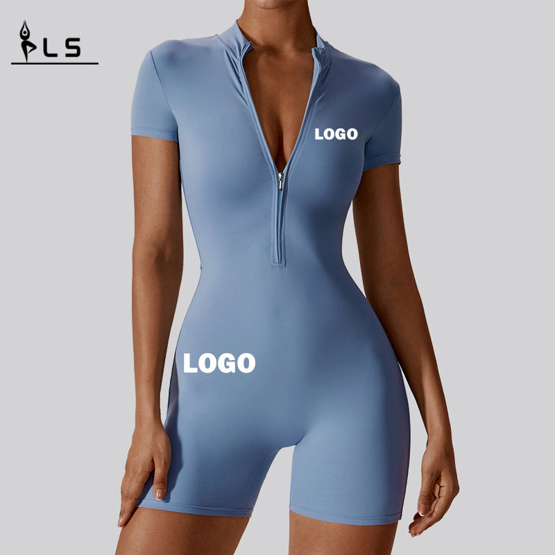 SC1074 مخصصة للنساء \\\\ اليوغا رومبيات قطعة واحدة عالي الجودة بذلة نشطة ارتداء bodysuit ناعمة ناعمة التنفس
