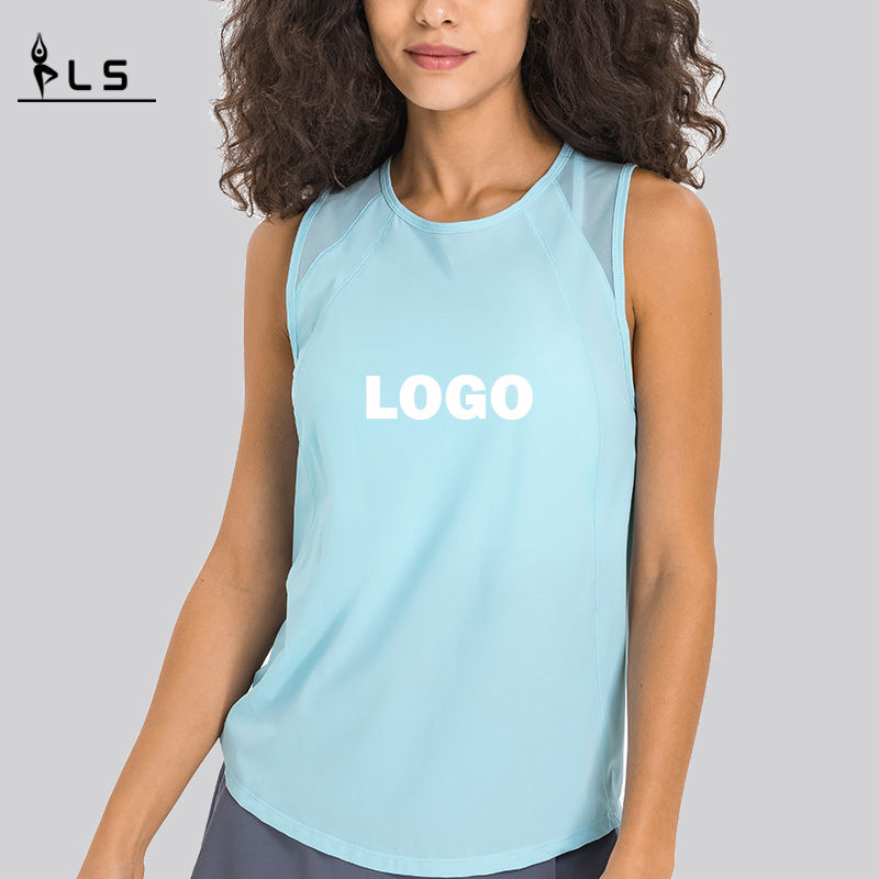 SC10244 Spring Fashion Blouse Louse Yoga Step Tank Tops Hollow Procleout Tops Yoga Women \\\\\'s Tank Top
