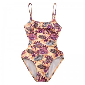 ملابس السباحة للأطفال مع خلف الرسن المطبوع مجوفة